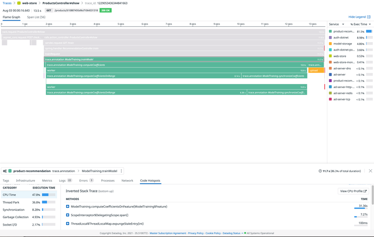 Gain code-level visibility with thread profiling