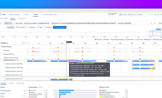 Diagnose runtime and code inefficiencies in production by using Continuous Profiler's timeline view