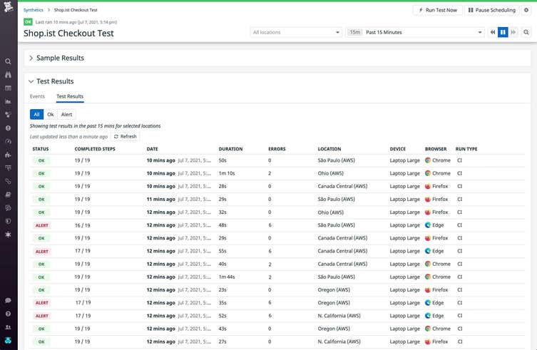 Automatically detect UI changes across browsers