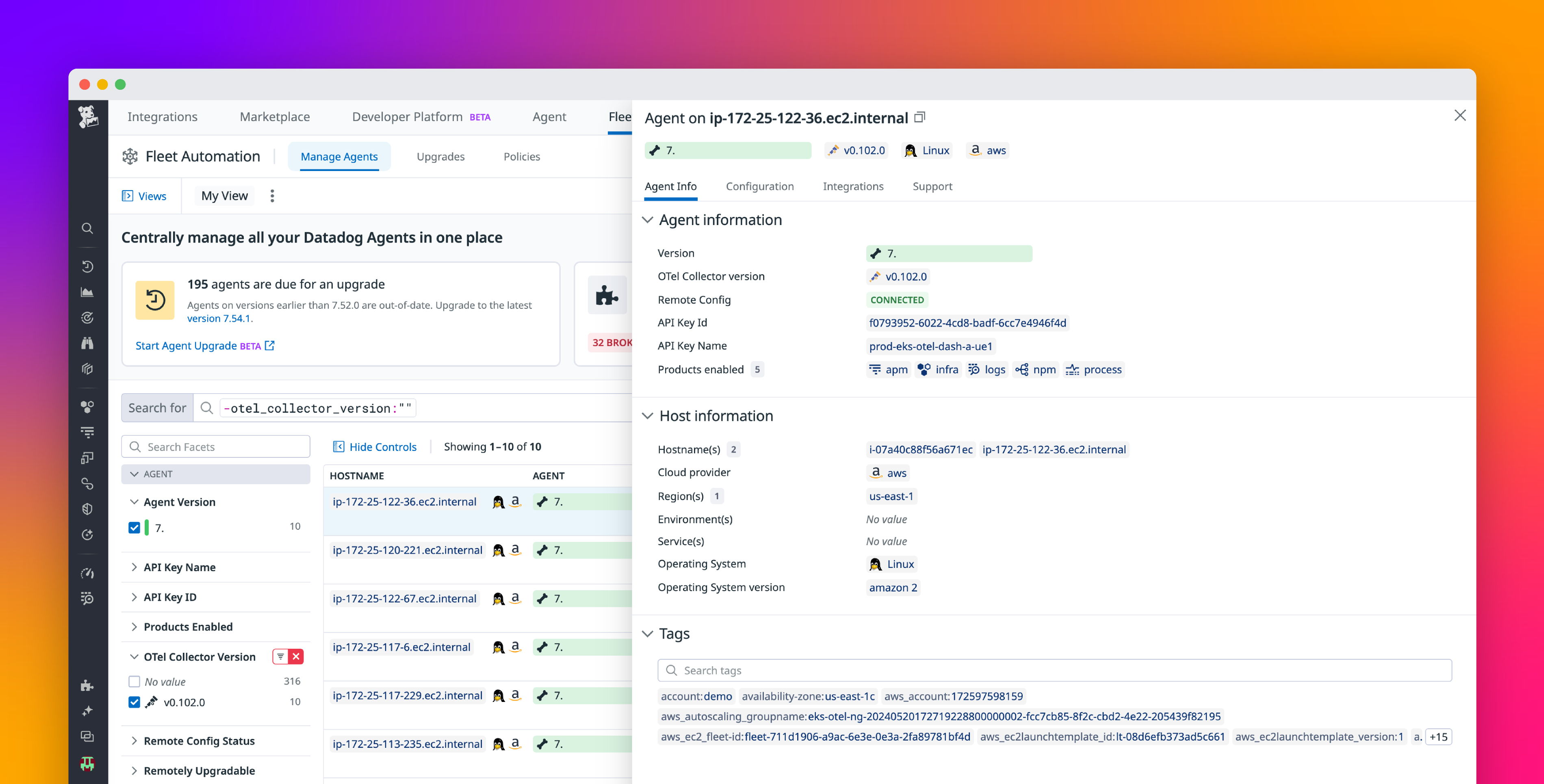 Unify your OpenTelemetry and Datadog experience with the embedded OTel Collector in the Agent