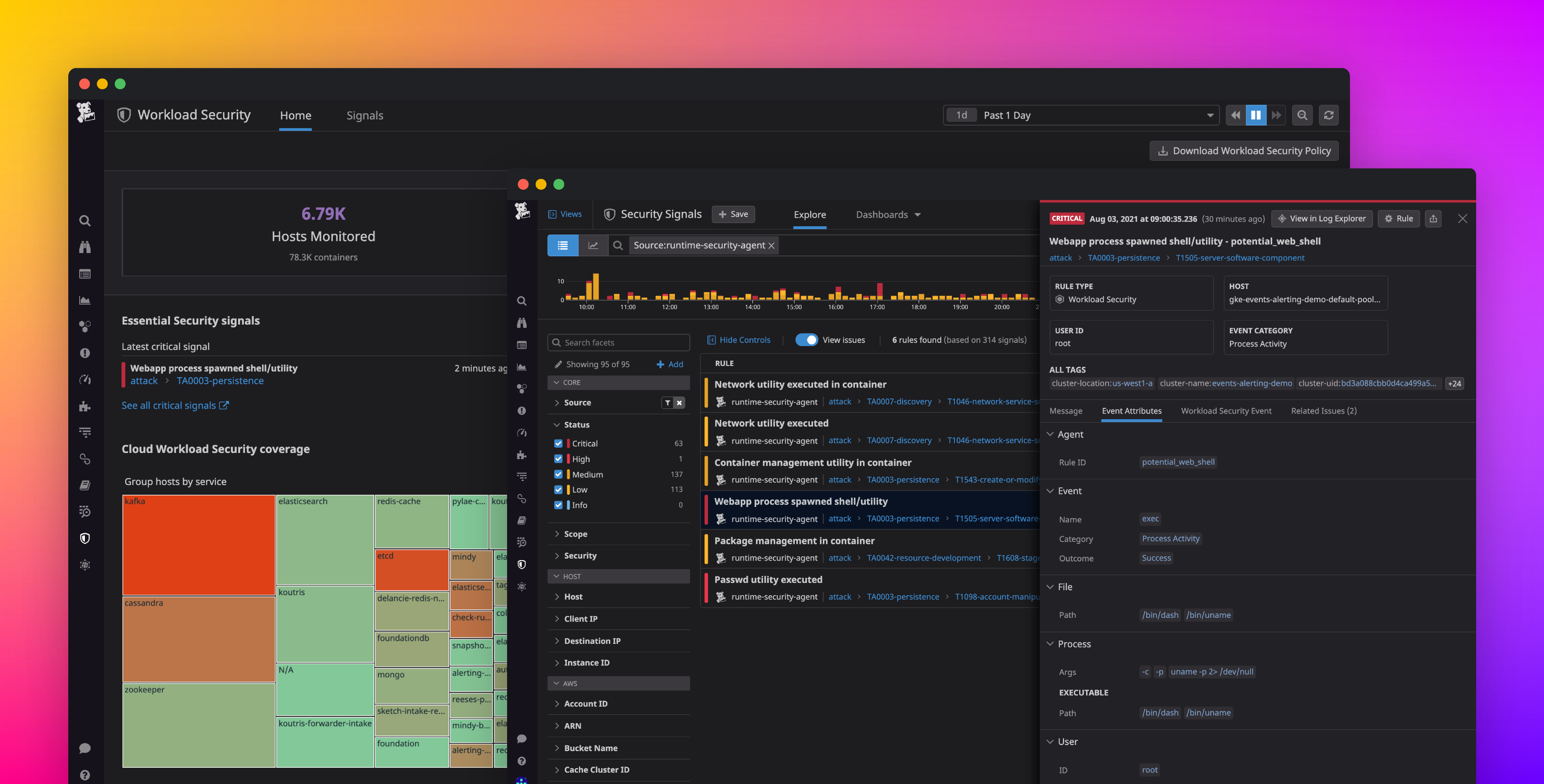 Secure your infrastructure in real time with Datadog Workload Protection