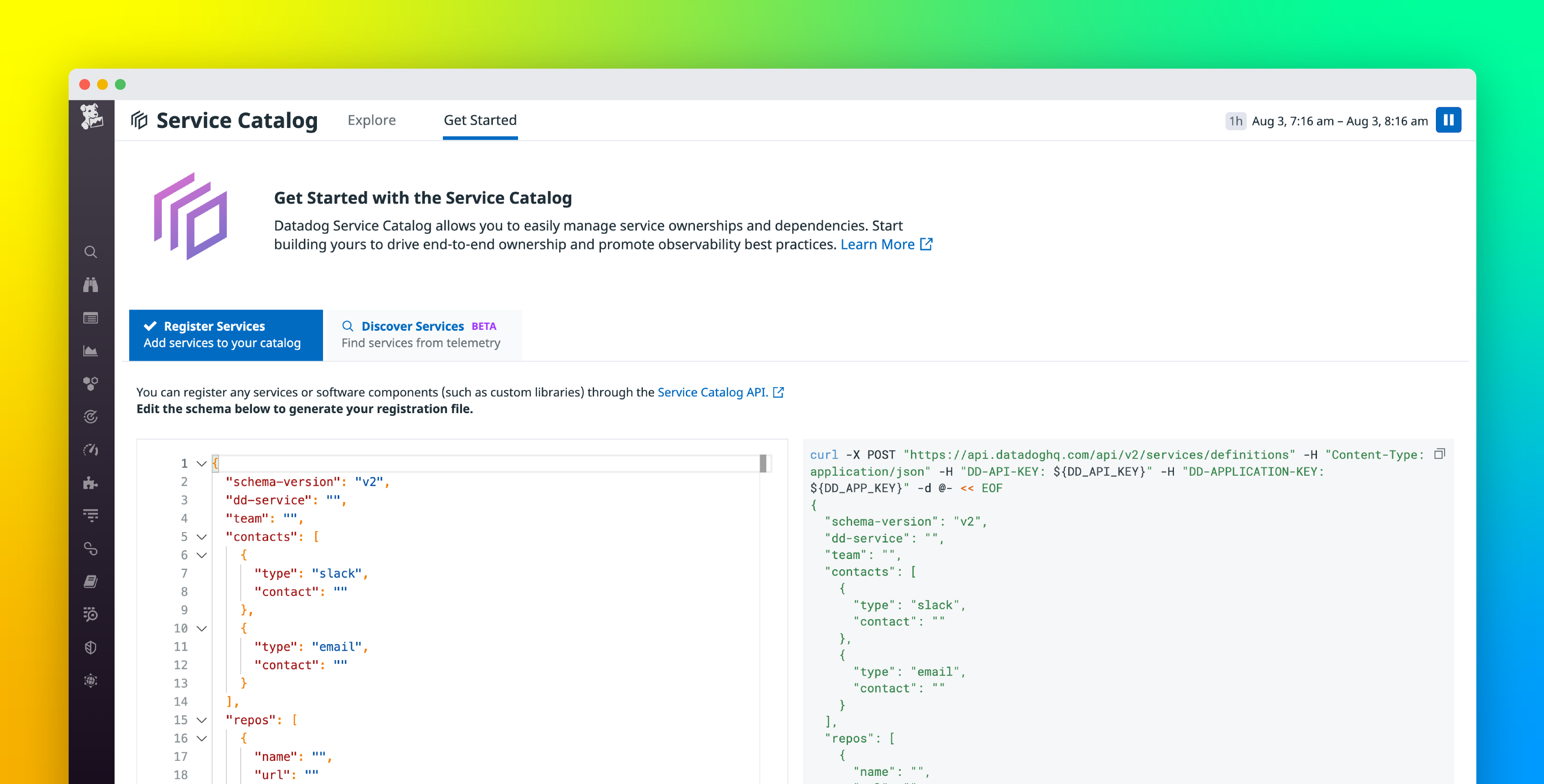 Manage Service Catalog entries efficiently with the Service Definition JSON Schema