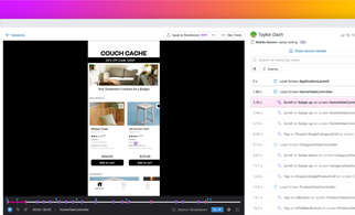 Visualize user journeys using Datadog Mobile Session Replay