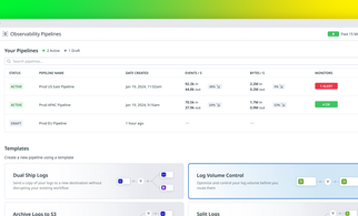 Control your log volumes with Datadog Observability Pipelines