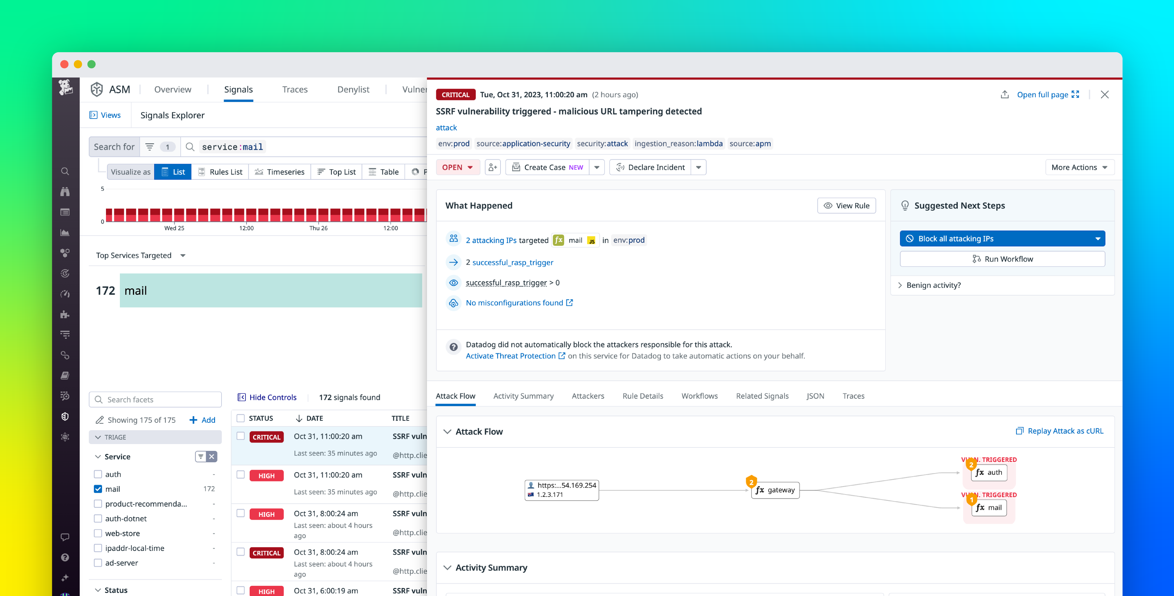 Secure serverless applications with Datadog ASM