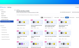 Automate identity protection, threat containment, and threat intelligence with Datadog SOAR workflows