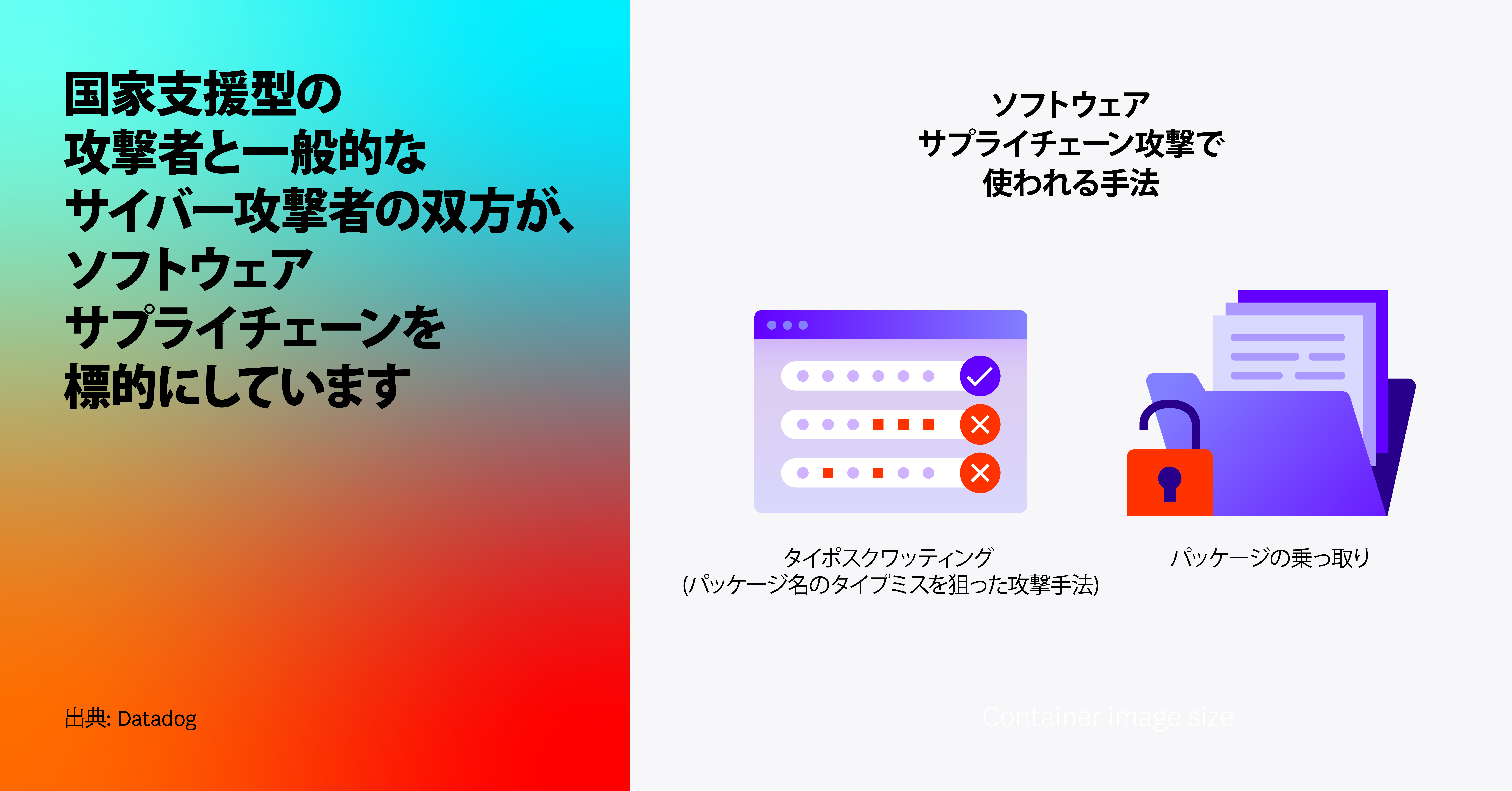 国家支援型の攻撃者と一般的なサイバー攻撃者の双方が、ソフトウェアサプライチェーンを標的にしています