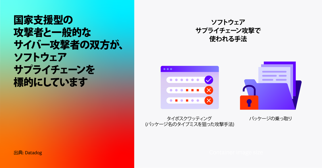 国家支援型の攻撃者と一般的なサイバー攻撃者の双方が、ソフトウェアサプライチェーンを標的にしています