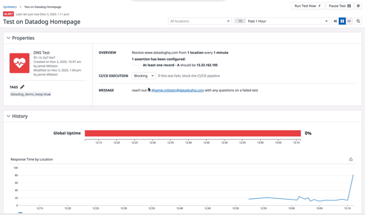 Monitor all of your key DNS records