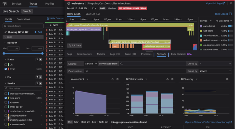 End-to-end enterprise network monitoring