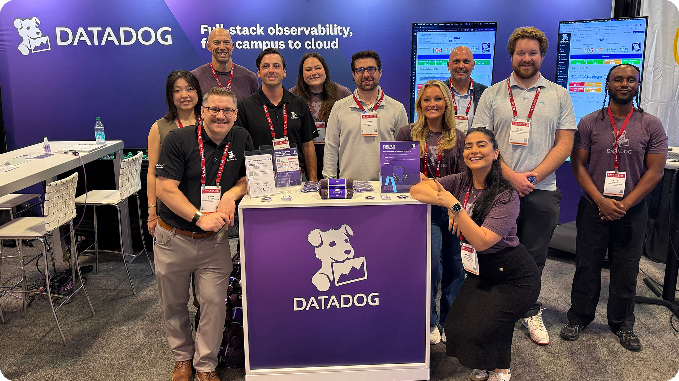 Datadog team at the Educause 2026 booth
