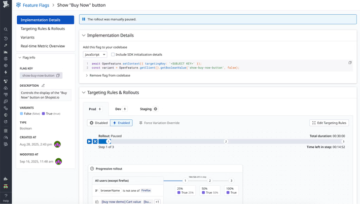 Automate rollouts and rollbacks