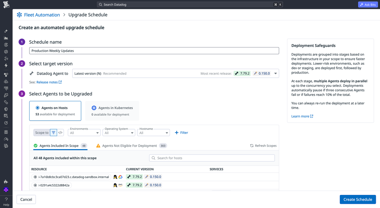 Fleet Automation | Datadog