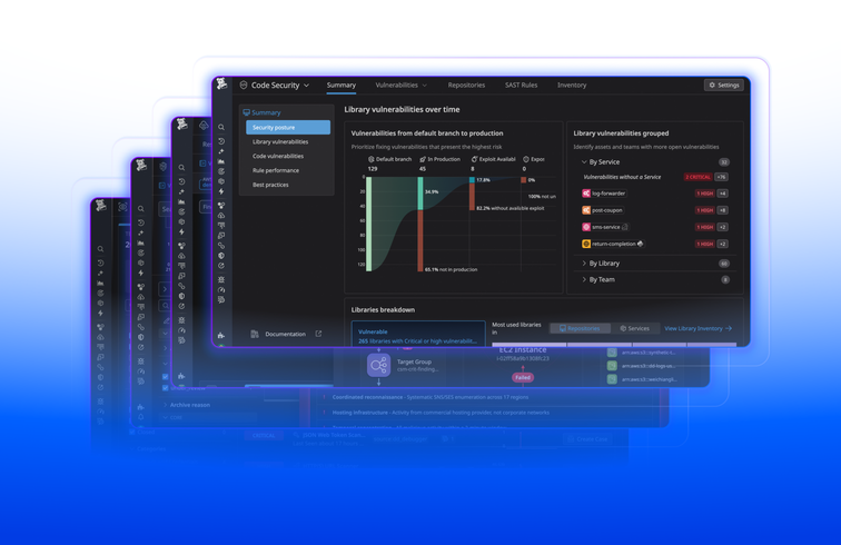 Datadog Security dashboard