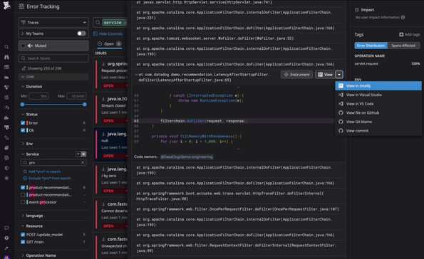 IDE (Integrated Development Environment) Plugins | Datadog