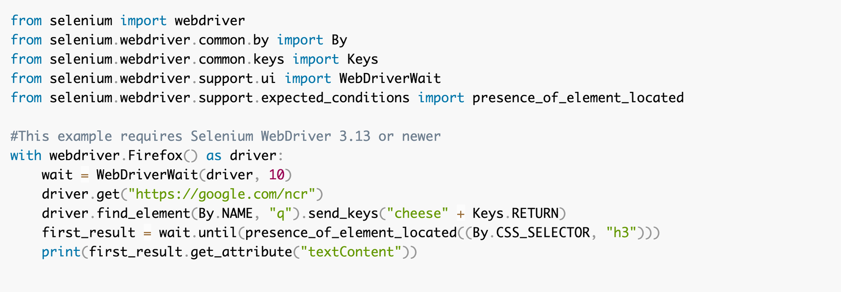 Browser test scripts, like the one shown above, break easily and pose other challenges.