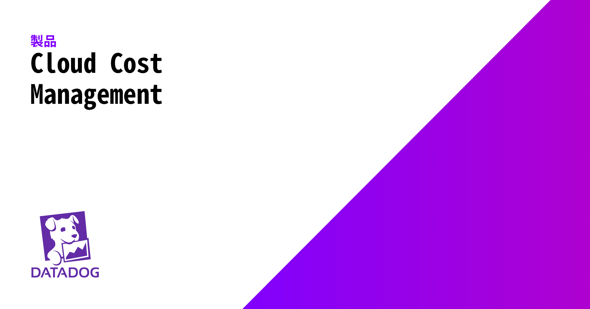 Cloud Cost Management | Datadog