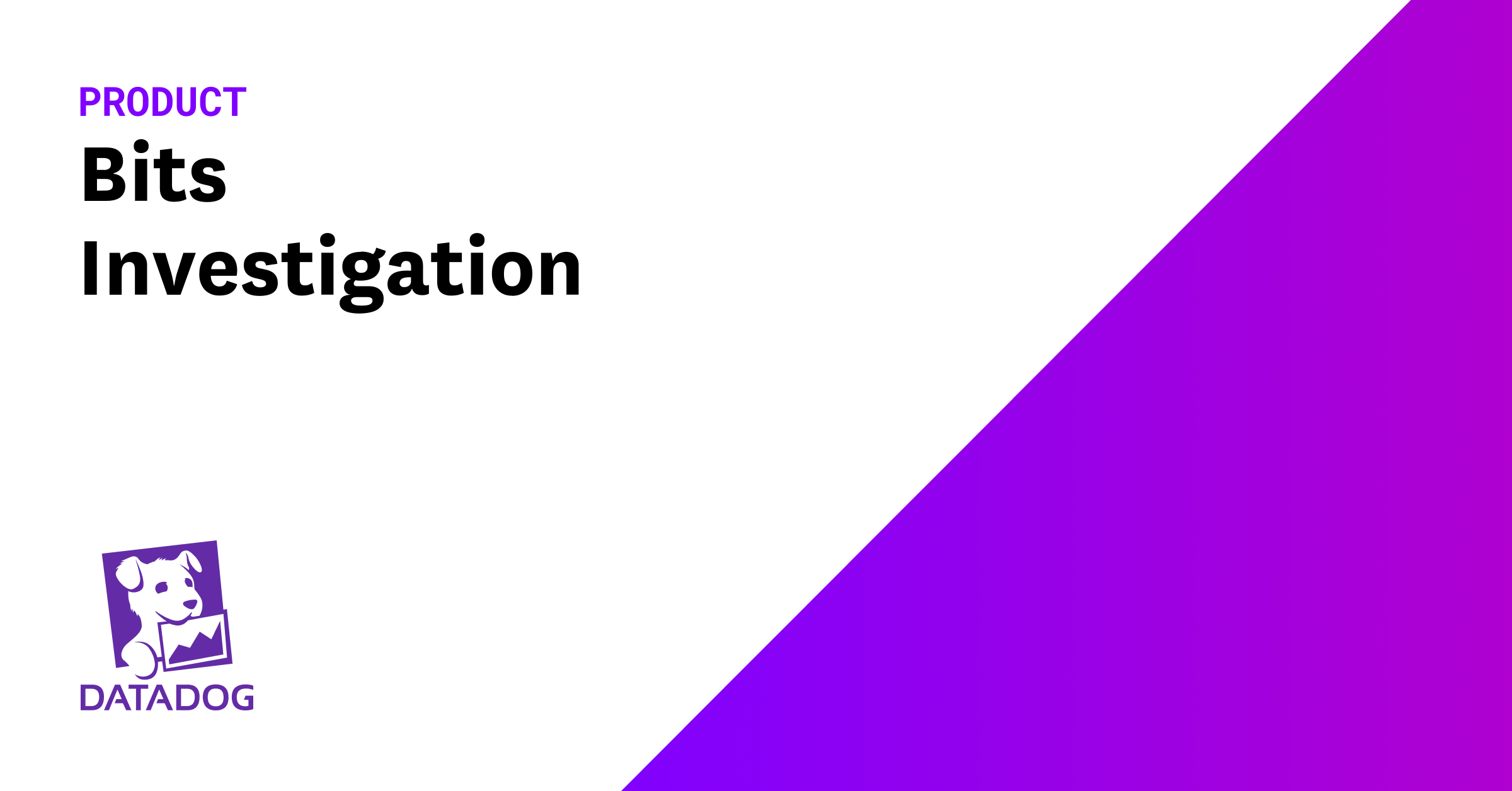 Datadog Bits AI preview