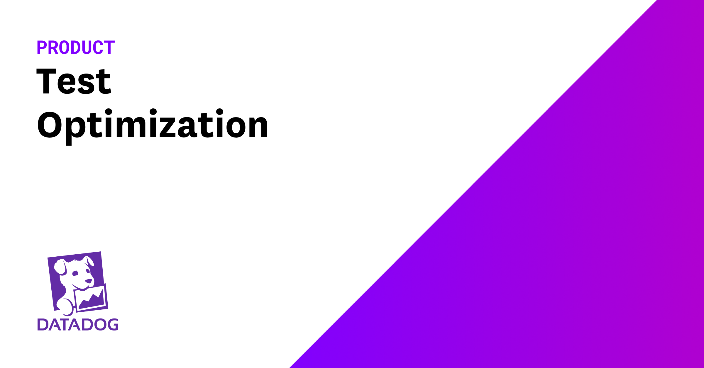 Datadog Test Optimization website preview