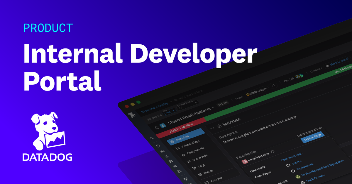 Internal Developer Portal | Datadog