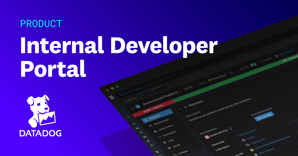 Internal Developer Portal | Datadog