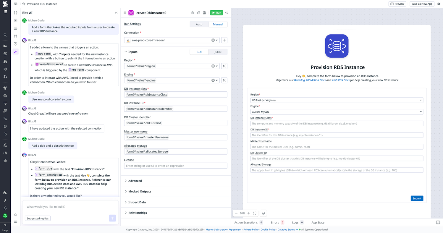 App Builder | Datadog