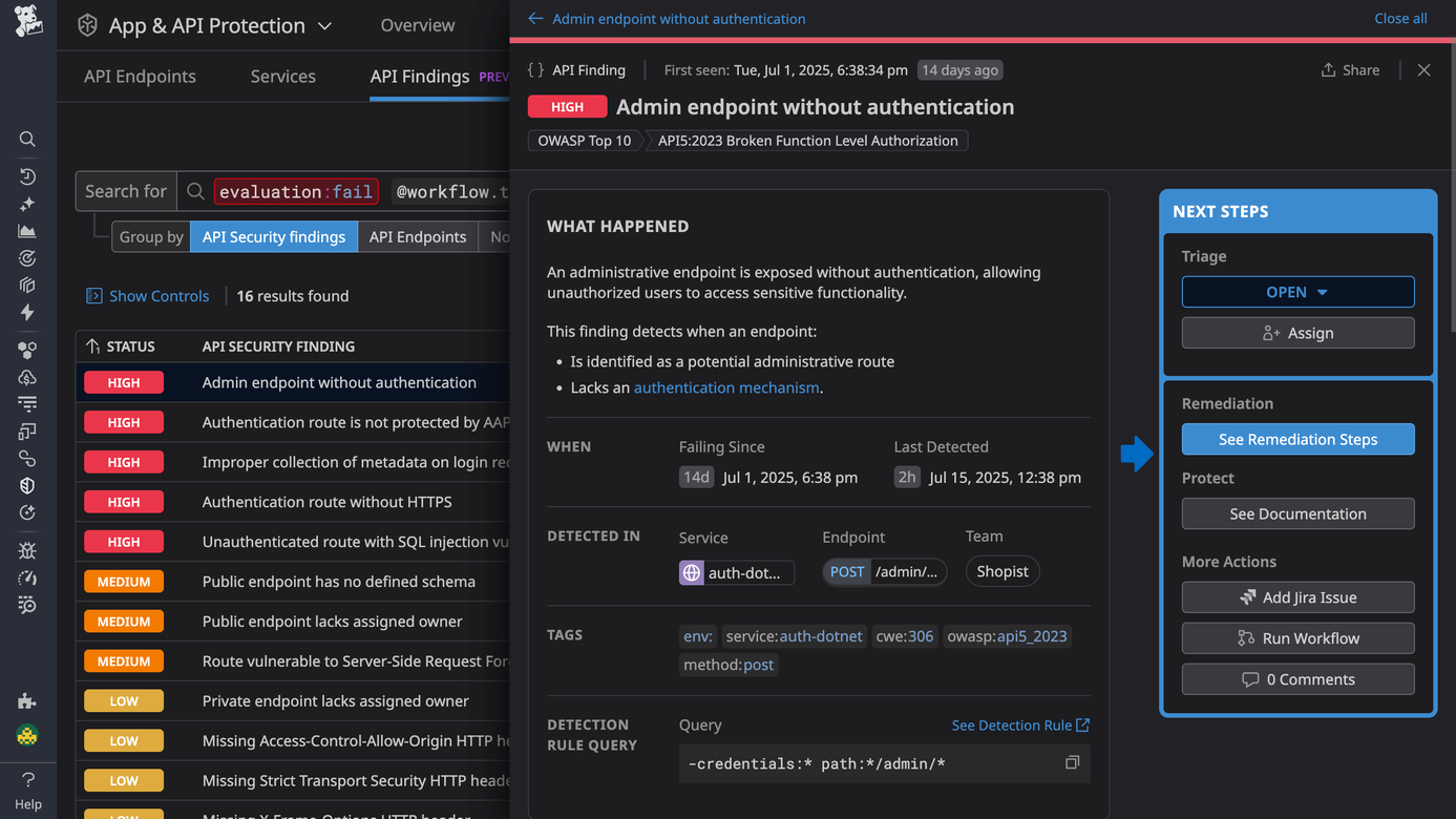 App and API Protection | Datadog