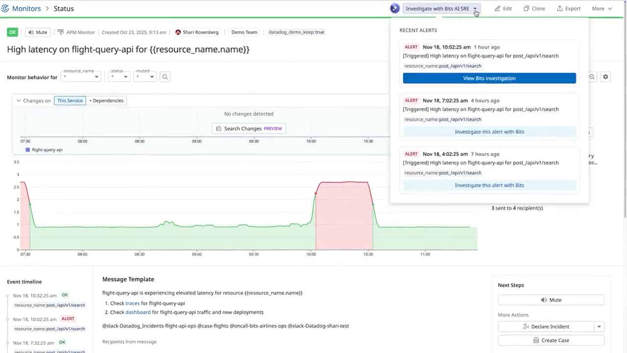 AI agents that chat, investigate, and remediate issues
