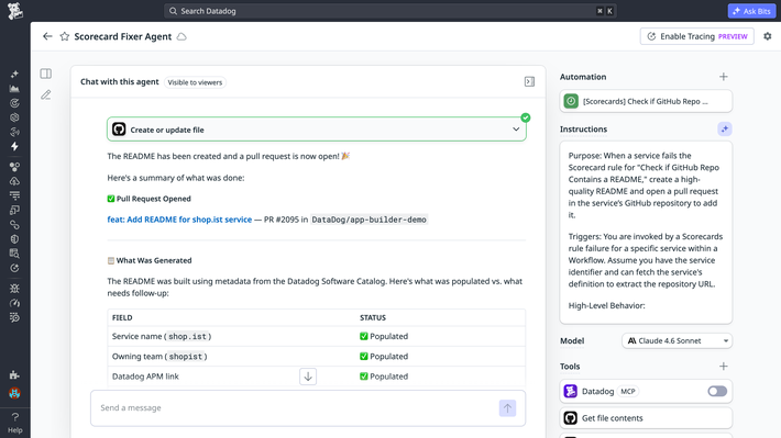 Bits Agent Builder Bits Agent Builder interface screenshot