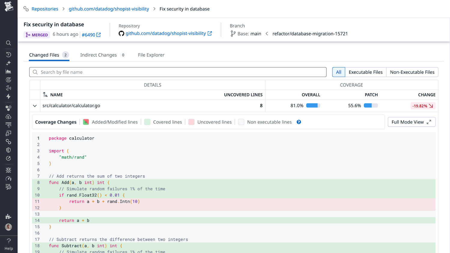 Code Coverage | Datadog
