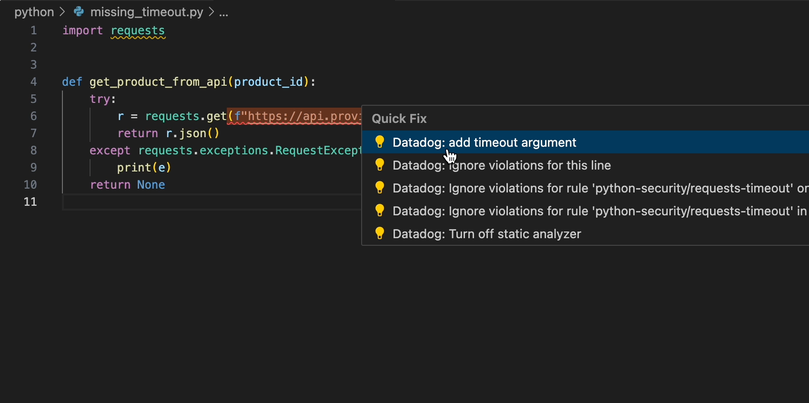 Code Security Platform | Datadog