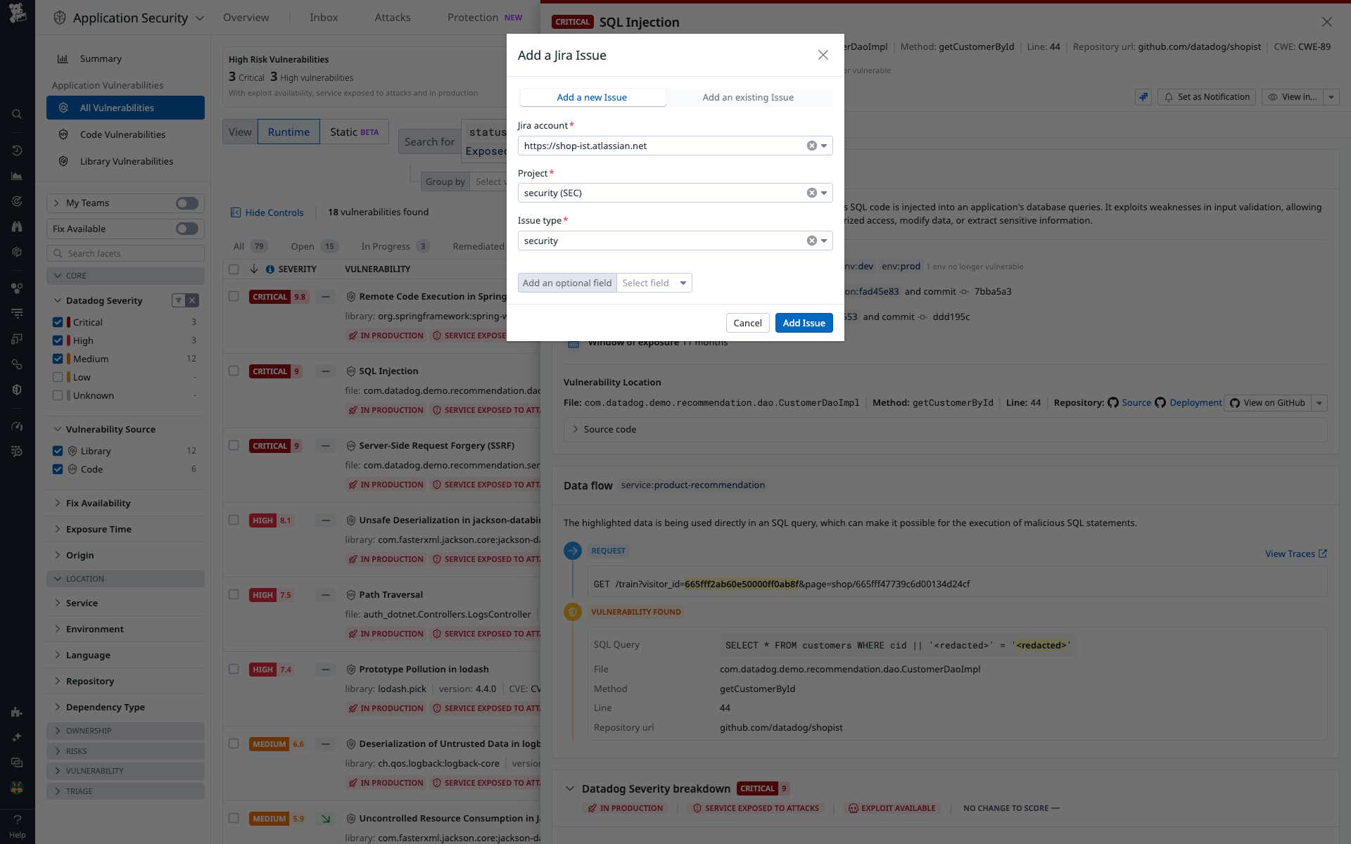 Datadog 内から Jira の課題を作成し、チーム全体のインシデント対応ワークフローを効率化