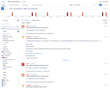 Aggregate alerts and change events from anywhere into a single case view