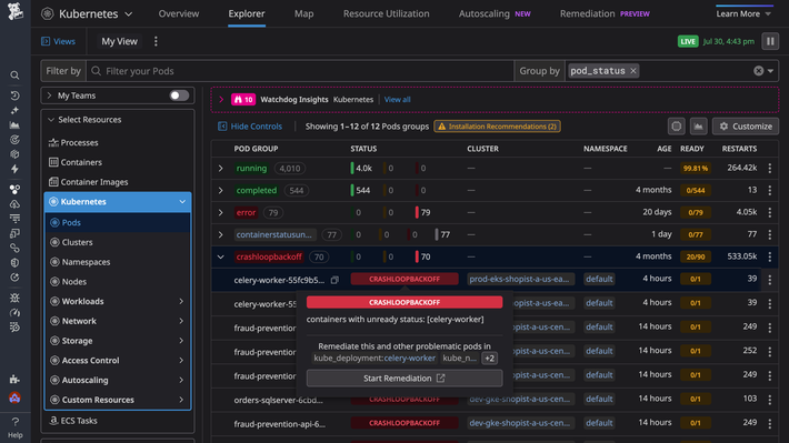 Turn container insights into action with AI-powered observability, remediation, and optimization