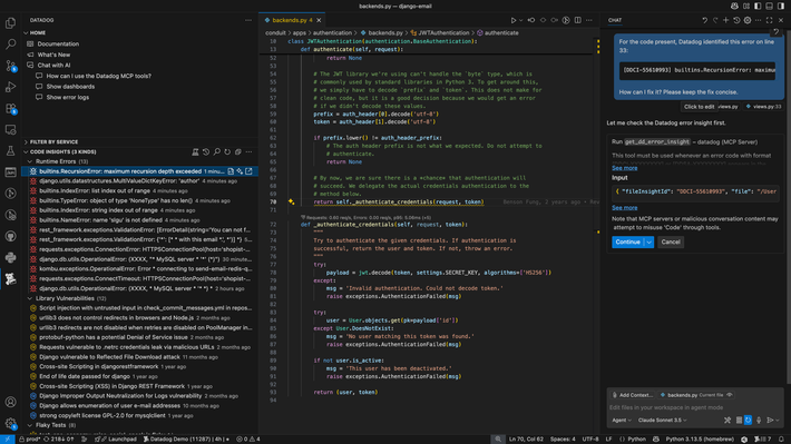 Improve your code’s performance, reliability, and security faster with real-world observability data in your IDEs