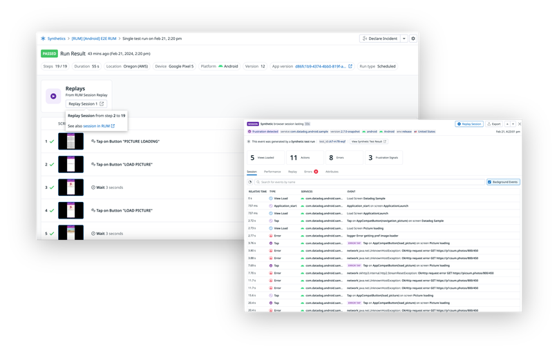 Mobile App Testing and Monitoring | Datadog