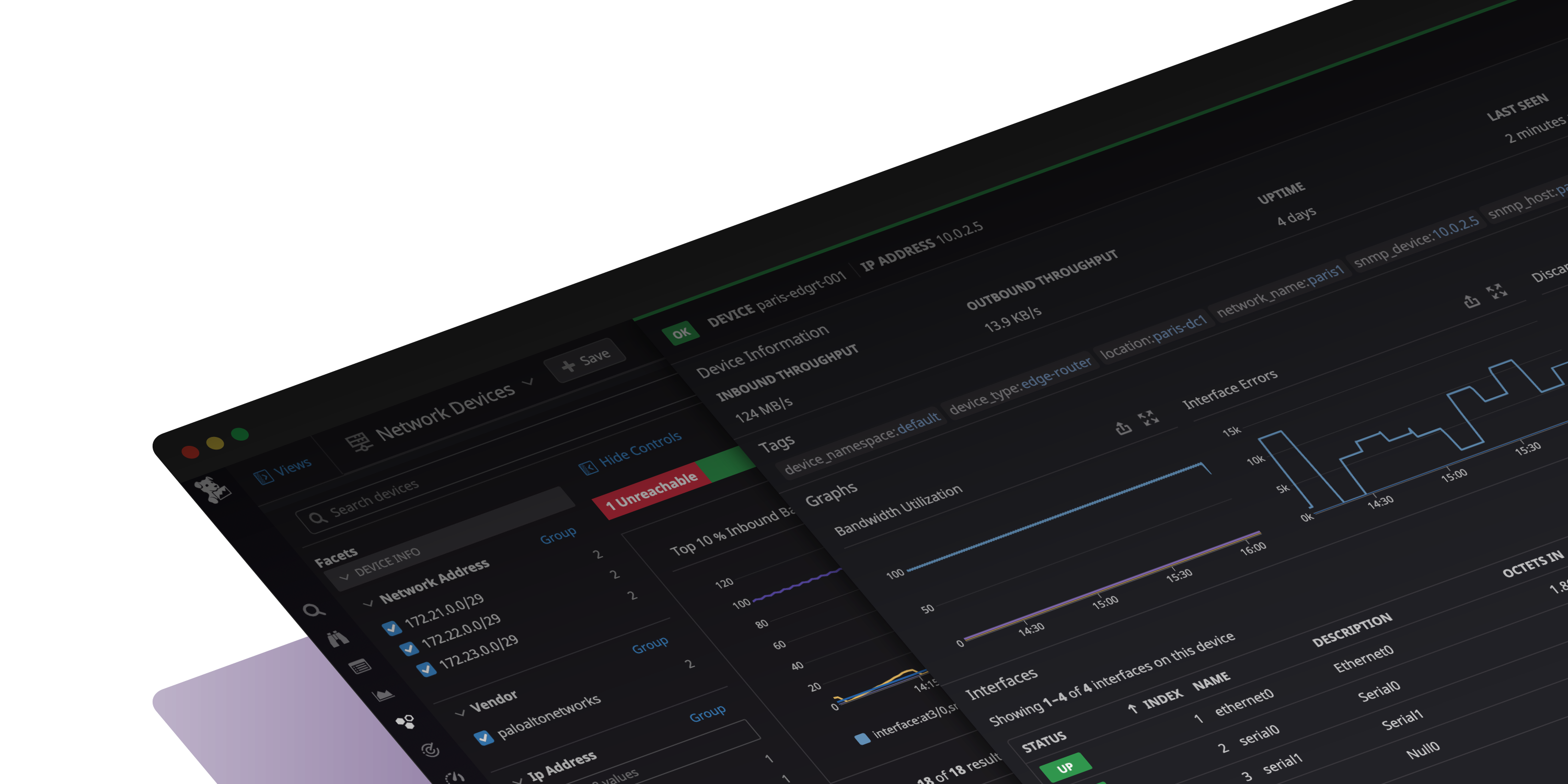 ネットワークデバイスモニタリング