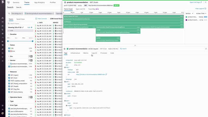コードプロファイルと分散型トレースを相関させる