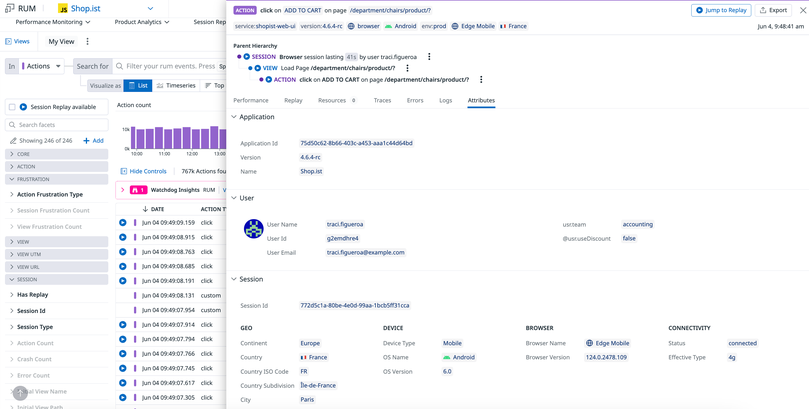 Real User Monitoring | Datadog