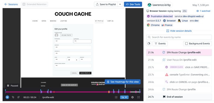 Enterprise-grade privacy and security controls Dashboard screenshot for privacy and security controls