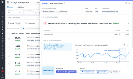 Storage Management | Cloud Object Storage Monitoring | Datadog