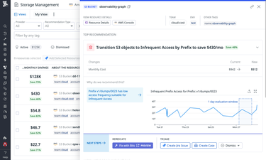 Accelerate savings with granular recommendations Accelerate savings with granular recommendations