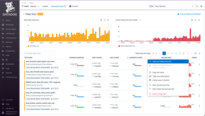 Identify, triage, and manage flaky tests