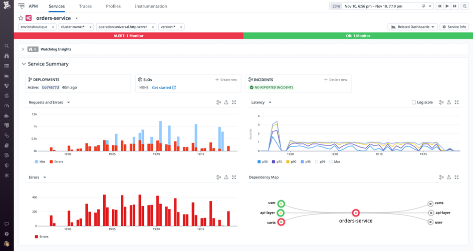 Universal Service Monitoring | Datadog