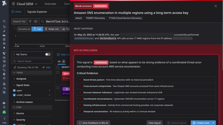 An AI-driven threat detection and incident response platform for security operations teams