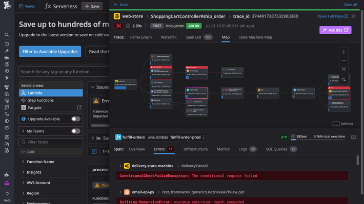 Detect and resolve performance issues in your serverless applications'