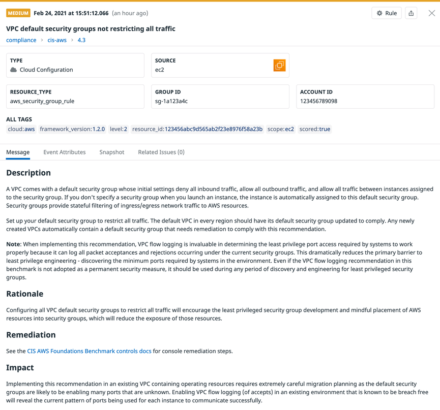 Receive automatic alerts when a potential compliance issue is detected.