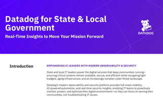 Datadog for State & Local Government