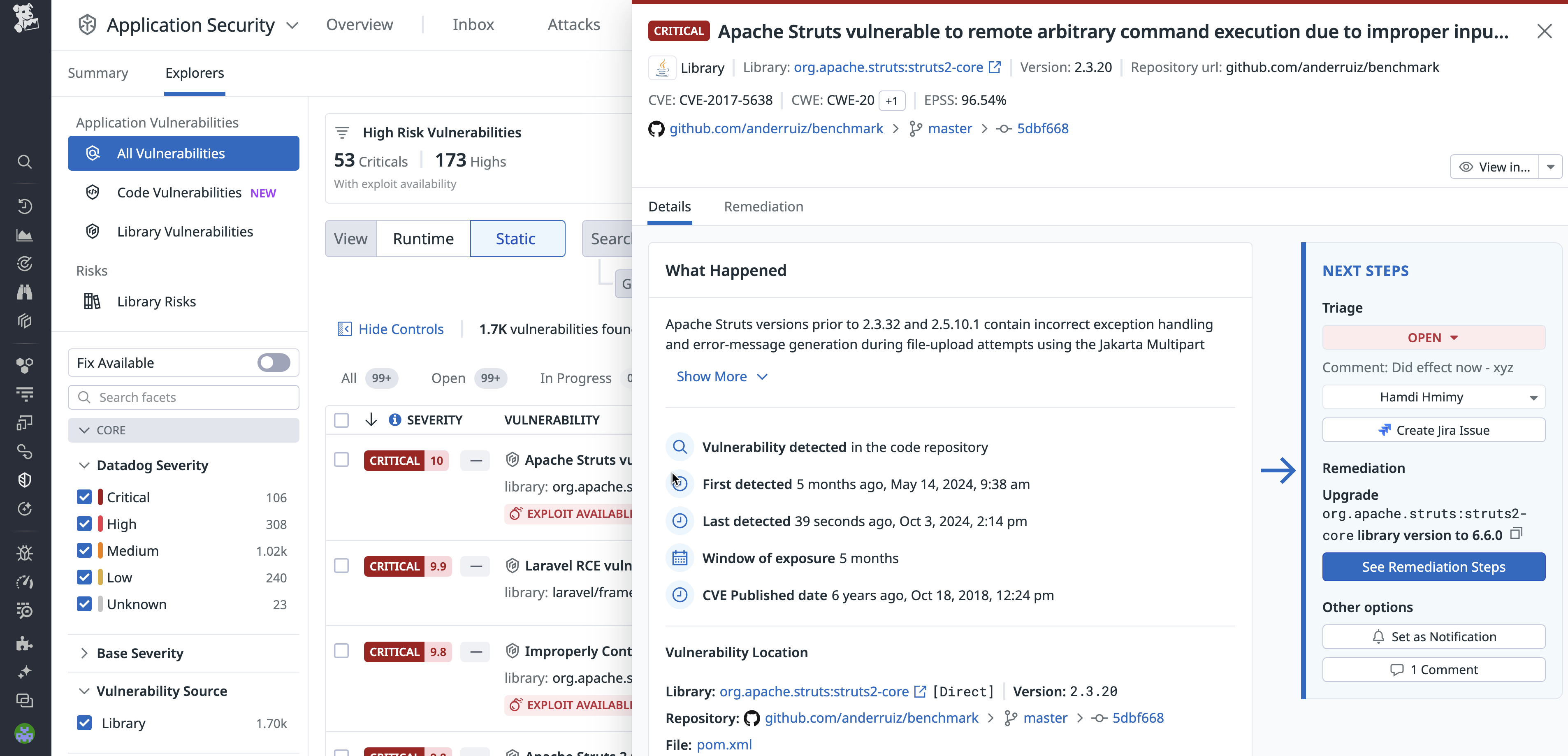 Application Security | Datadog