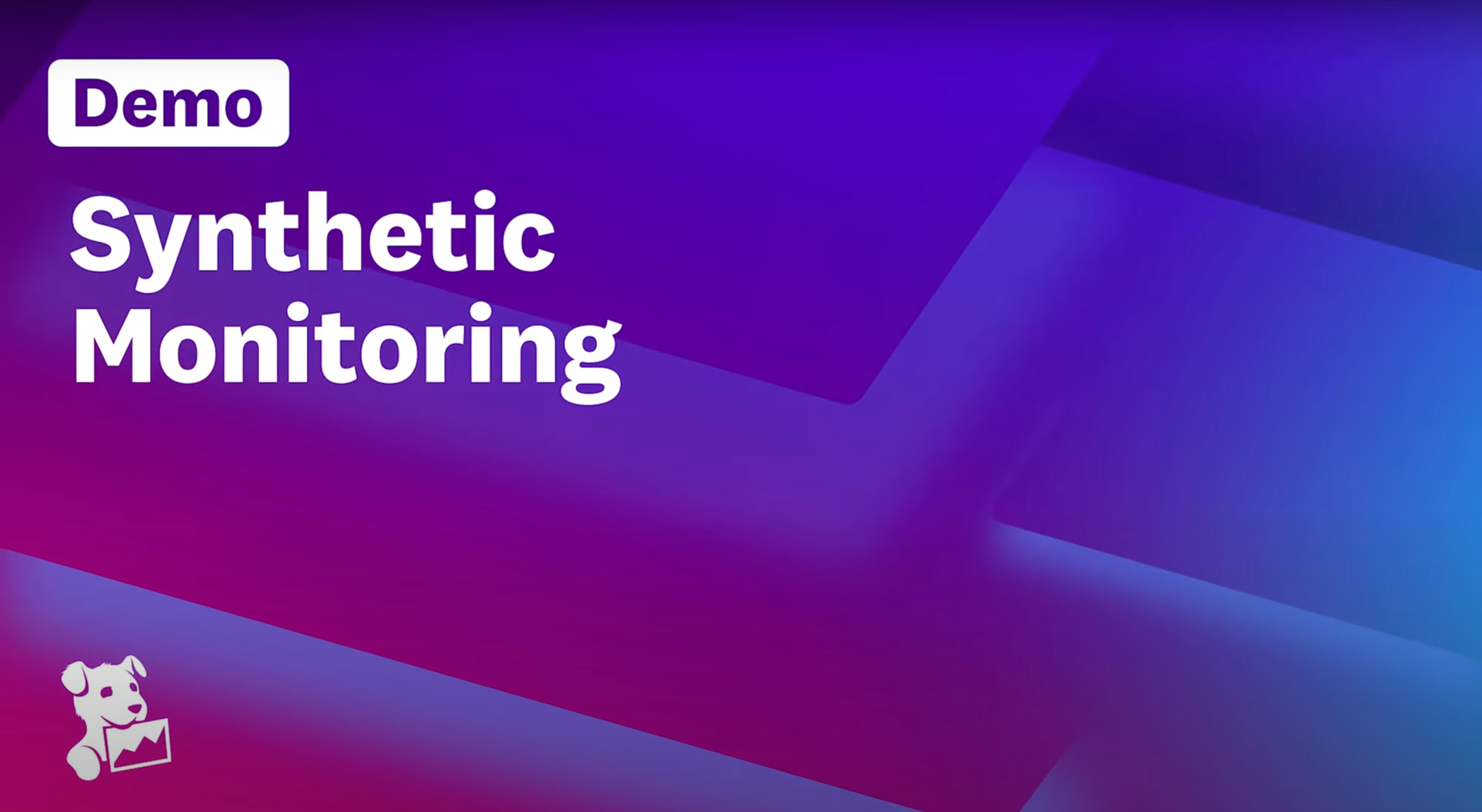 Synthetic Monitoring Demo Video